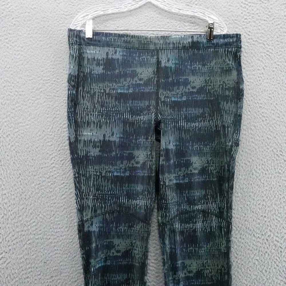 DSG Mens Run Tight XL Teal Black‎ Abstract Print Media Pocket Baselayer NEW